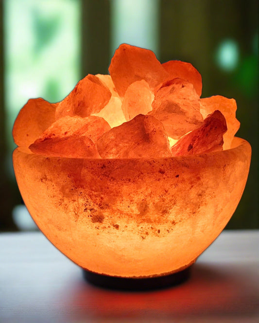 Individually Featured #25 - Fire / Abundance Bowl Salt Lamp