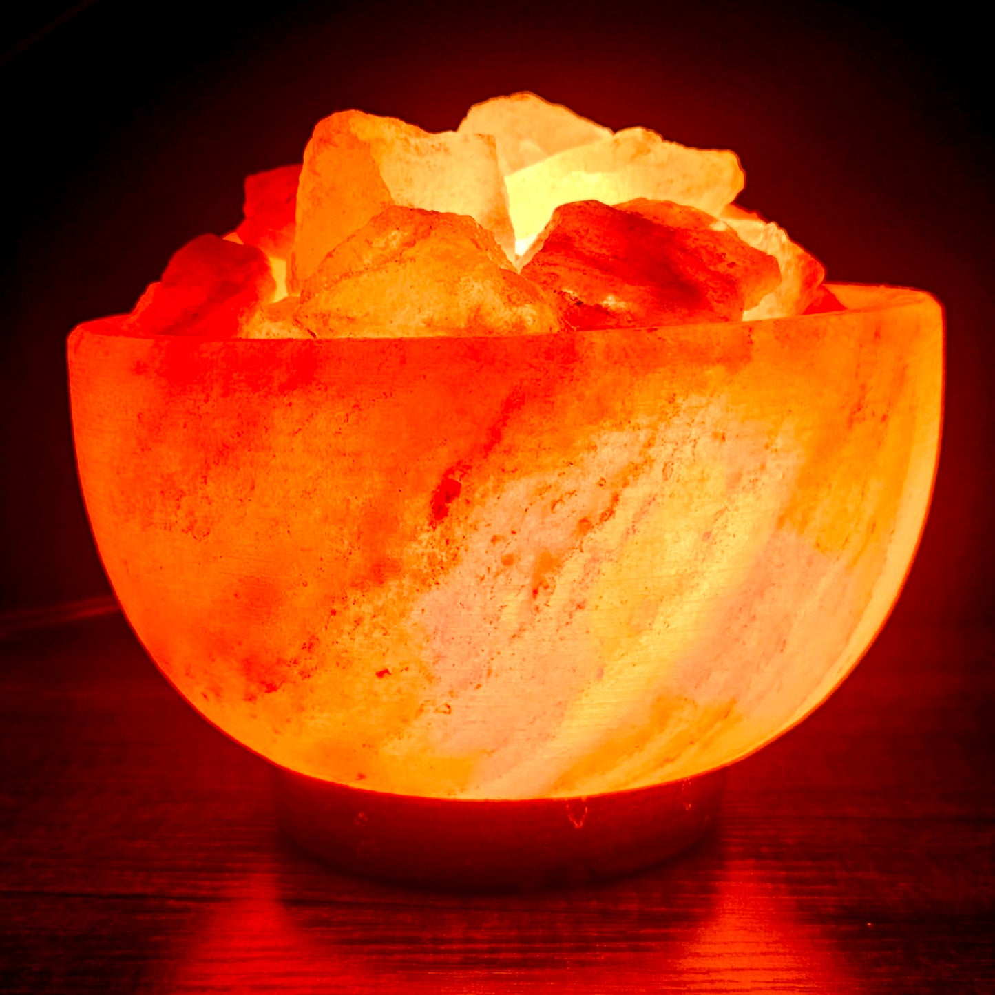 Individually Featured #72 - Fire / Abundance Bowl Salt Lamp