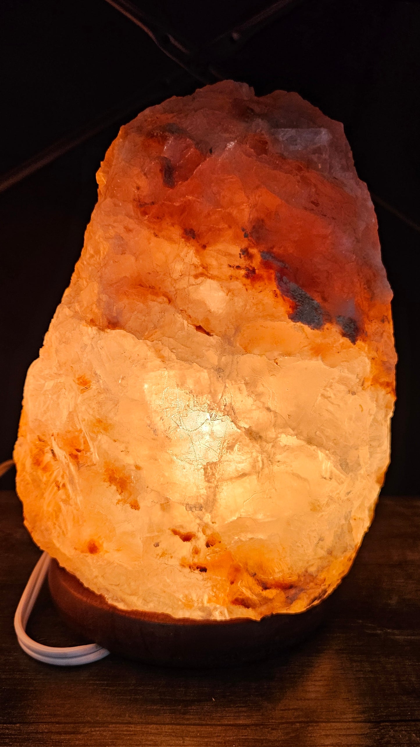 Individually Featured #73 - LARGE Shimmery Crystalline Salt Lamp