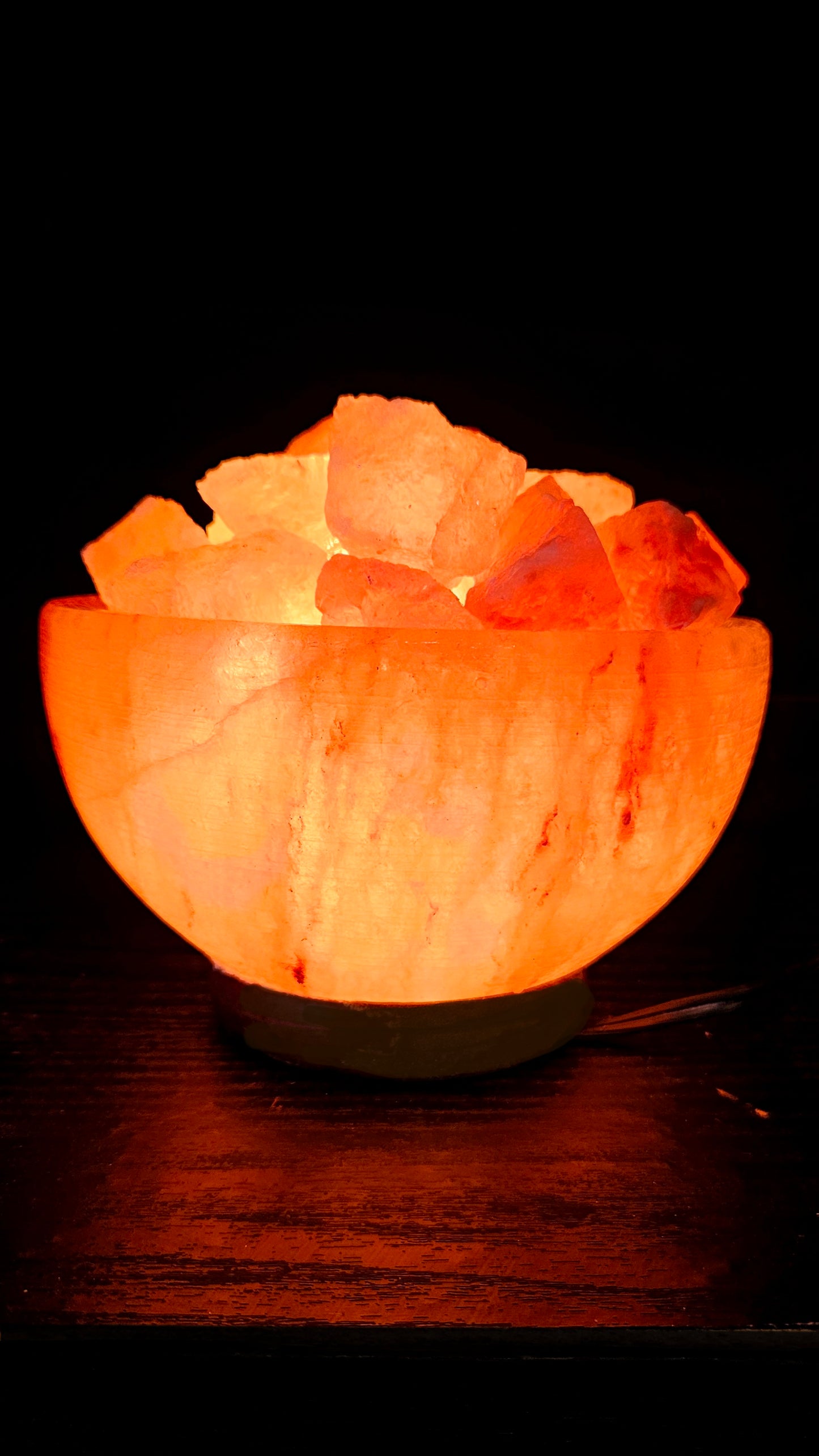 Individually Featured #77 - Fire / Abundance Bowl Salt Lamp