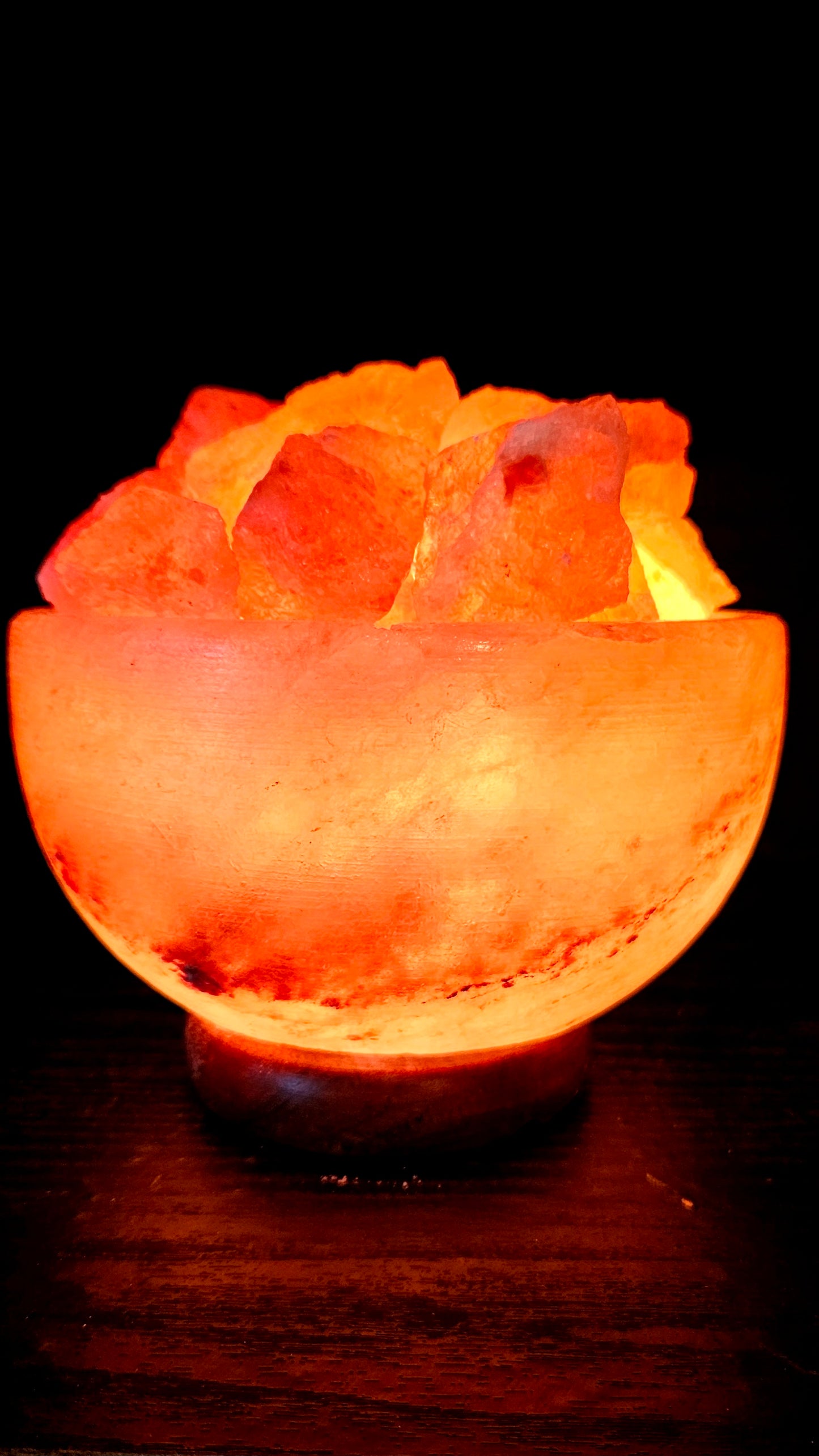 Individually Featured #76 - Fire / Abundance Bowl Salt Lamp