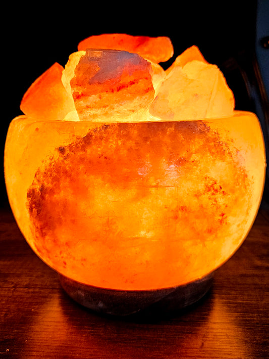 Individually Featured #18 - Fire / Abundance Bowl Salt Lamp