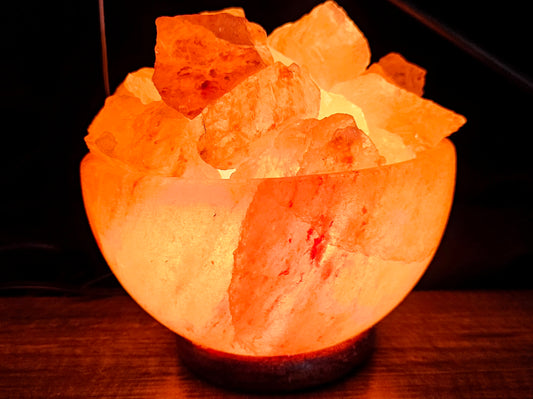 Individually Featured #20 - Fire / Abundance Bowl Salt Lamp