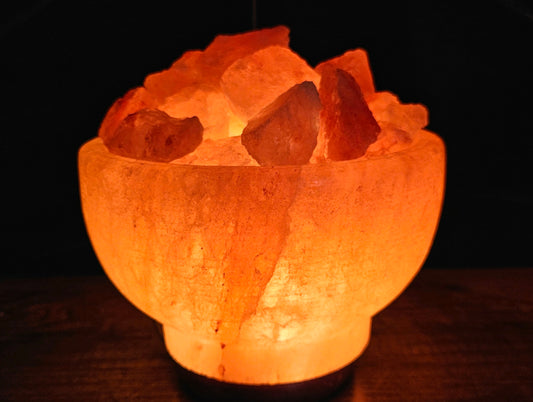 Individually Featured #21 - Fire / Abundance Bowl Salt Lamp