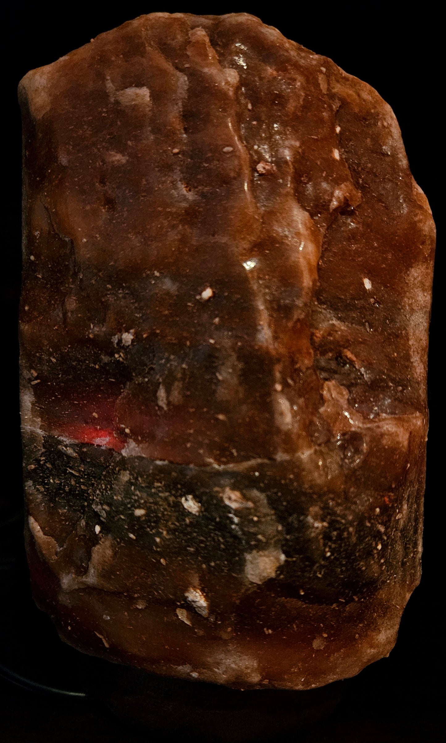 Individually Featured #43 - SUPER RARE EXTRA DARK Bedroom Salt Lamp