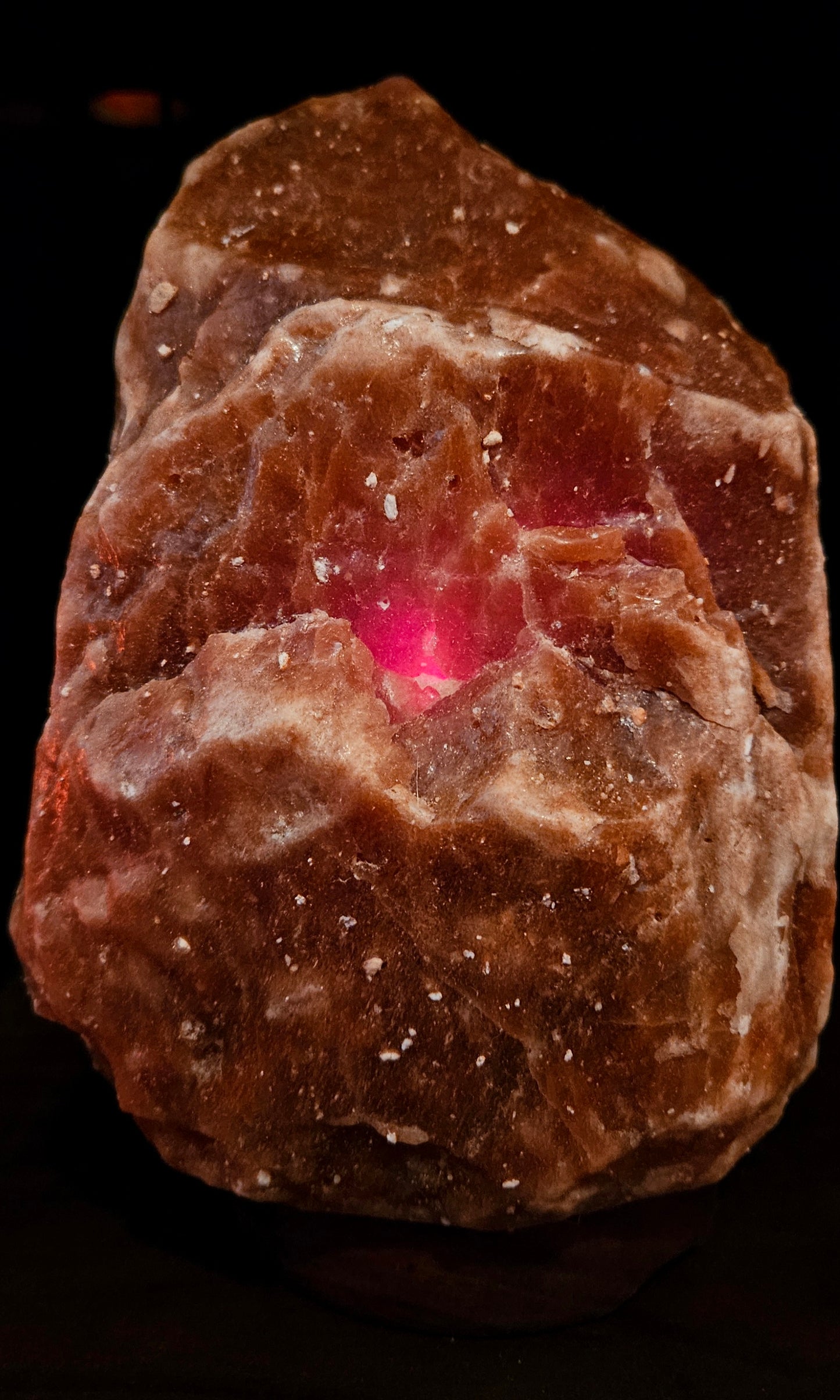 Individually Featured #49 - SUPER RARE VERY DARK Bedroom Salt Lamp