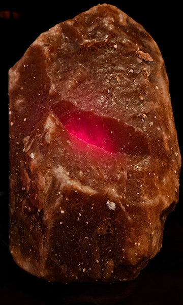 Individually Featured #49 - SUPER RARE VERY DARK Bedroom Salt Lamp