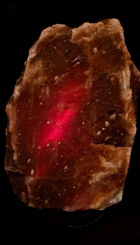 Individually Featured #51 - SUPER RARE EXTRA DARK Bedroom Salt Lamp