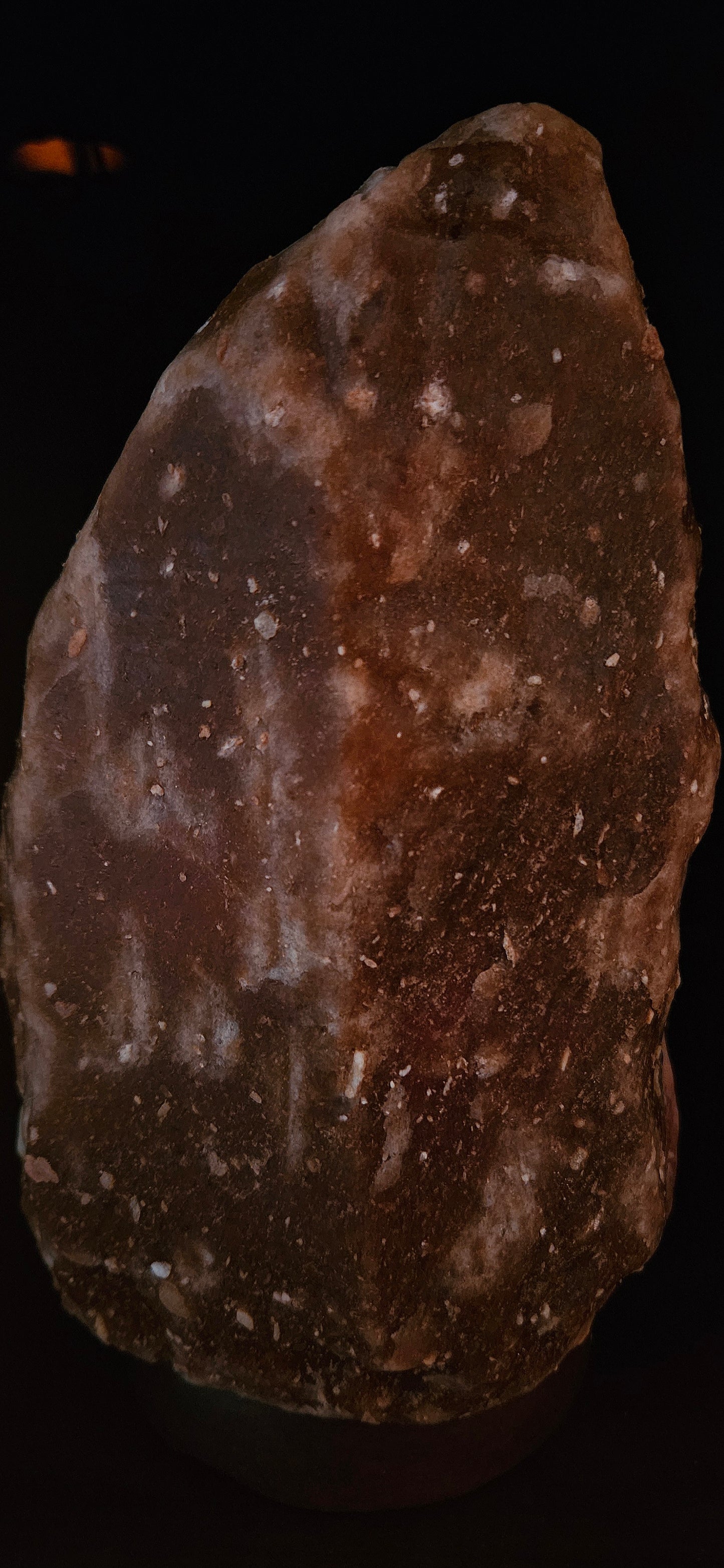 Individually Featured #63 - SUPER RARE EXTRA DARK Bedroom Salt Lamp