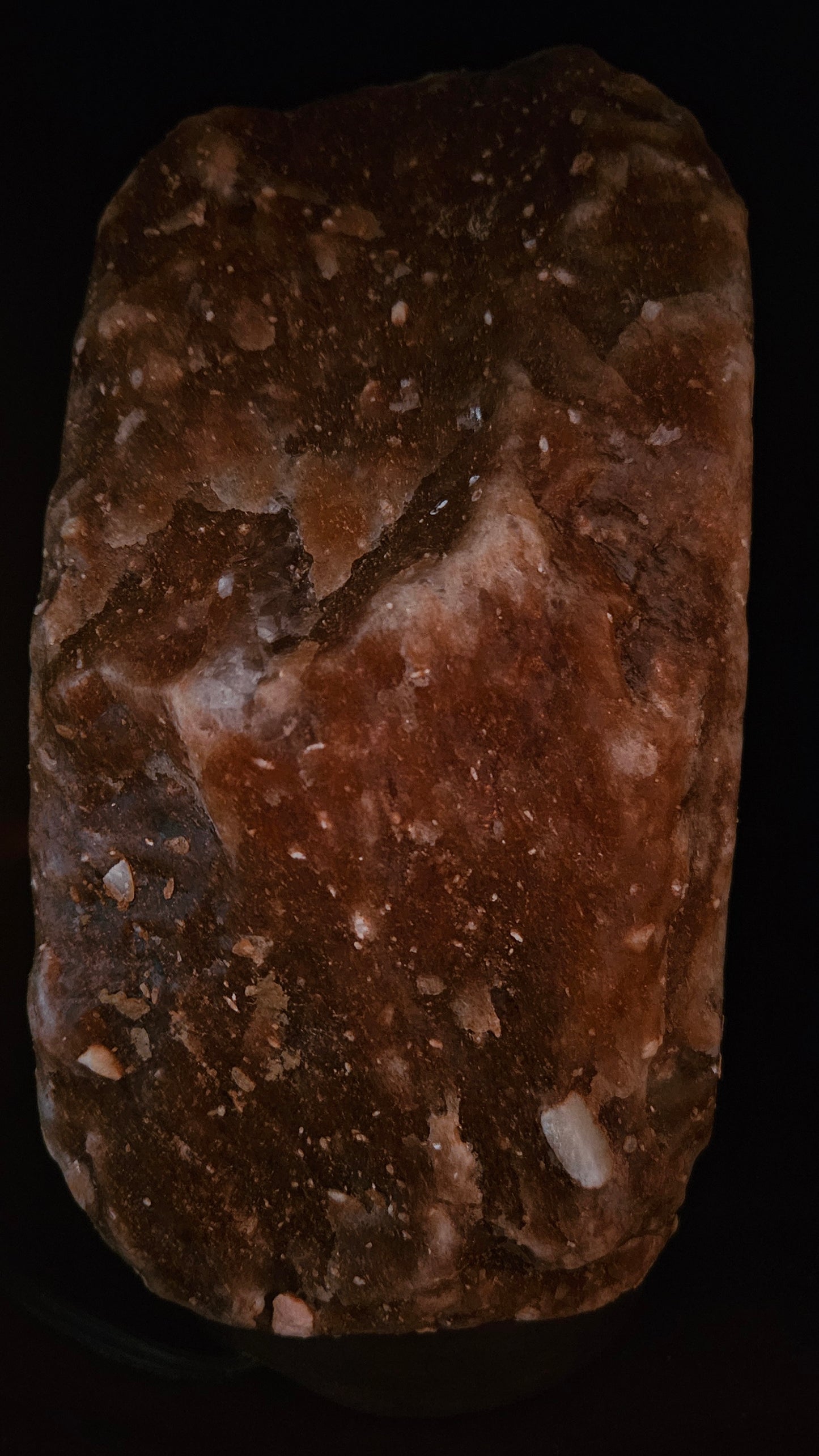 Individually Featured #63 - SUPER RARE EXTRA DARK Bedroom Salt Lamp