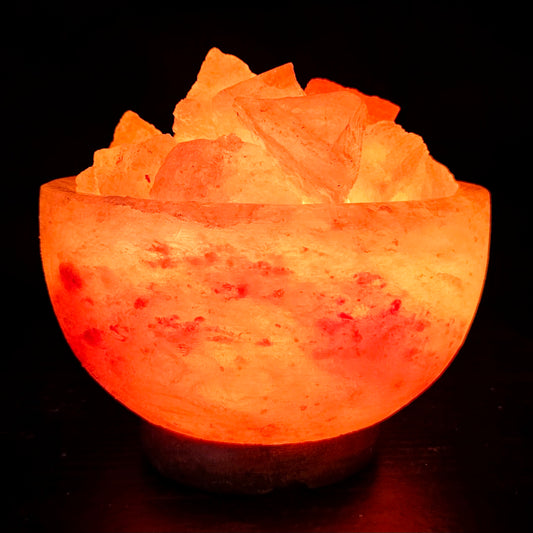 Individually Featured #68 - Fire / Abundance Bowl Salt Lamp