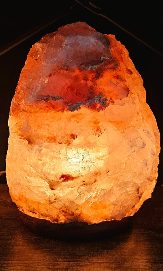 Individually Featured #73 - LARGE Shimmery Crystalline Salt Lamp