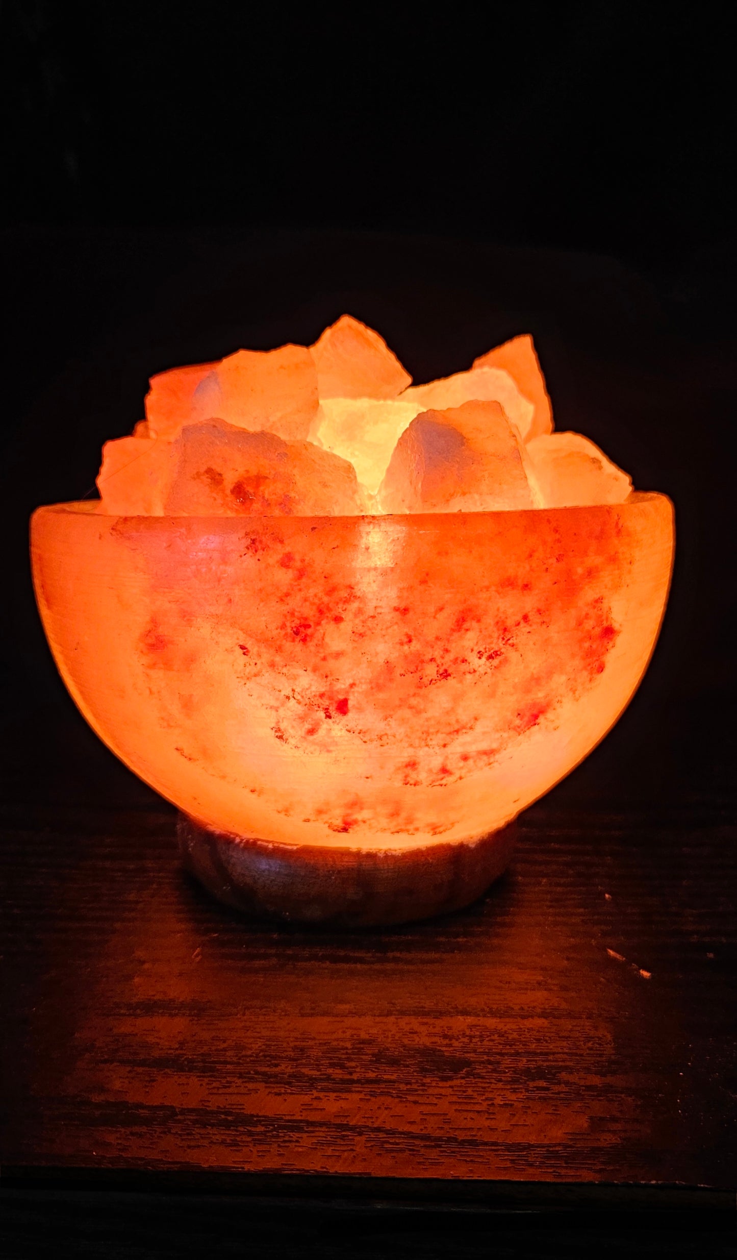 Individually Featured #77 - Fire / Abundance Bowl Salt Lamp