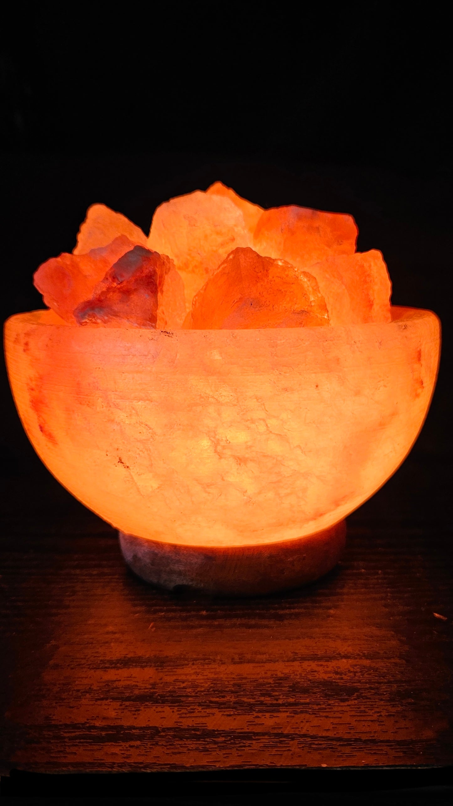 Individually Featured #77 - Fire / Abundance Bowl Salt Lamp