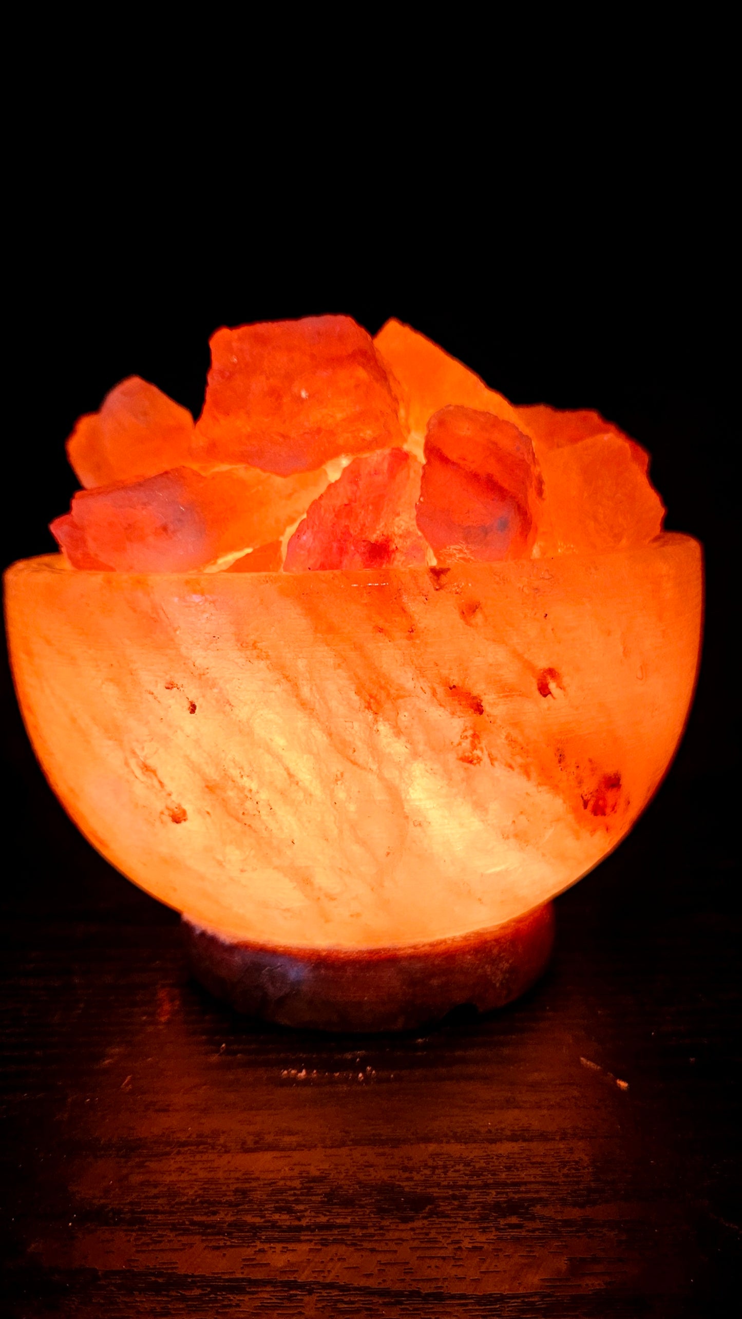 Individually Featured #76 - Fire / Abundance Bowl Salt Lamp