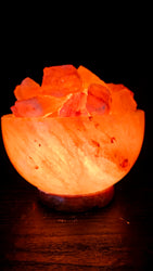 Individually Featured #76 - Fire / Abundance Bowl Salt Lamp