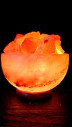 Individually Featured #76 - Fire / Abundance Bowl Salt Lamp