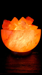 Individually Featured #76 - Fire / Abundance Bowl Salt Lamp