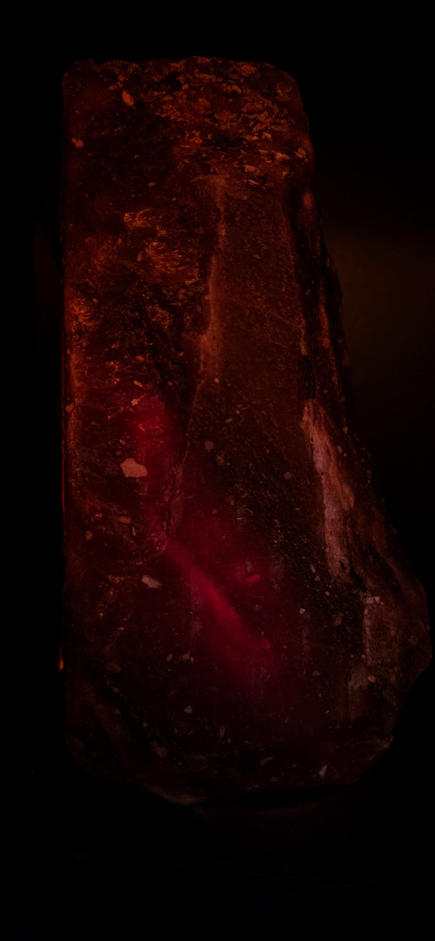 Individually Featured #101 - SUPER RARE VERY DARK Bedroom Salt Lamp
