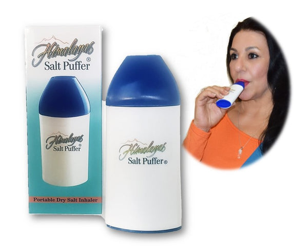 Best portable salt inhaler on the market place. Breathe easy sleep better!  Himalayan dry Salt Inhaler used for Asthma, allergies, COPD and most respiratory conditions.  100% Natural