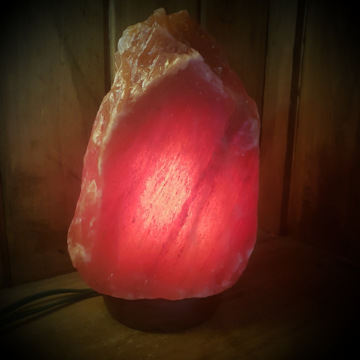 These Red Himalayan Salt Lamps are Beauties. Place anywhere you'd like soft ambient lighting, great for a bedroom too!  Approximately  6lbs up to 9 inches tall.  