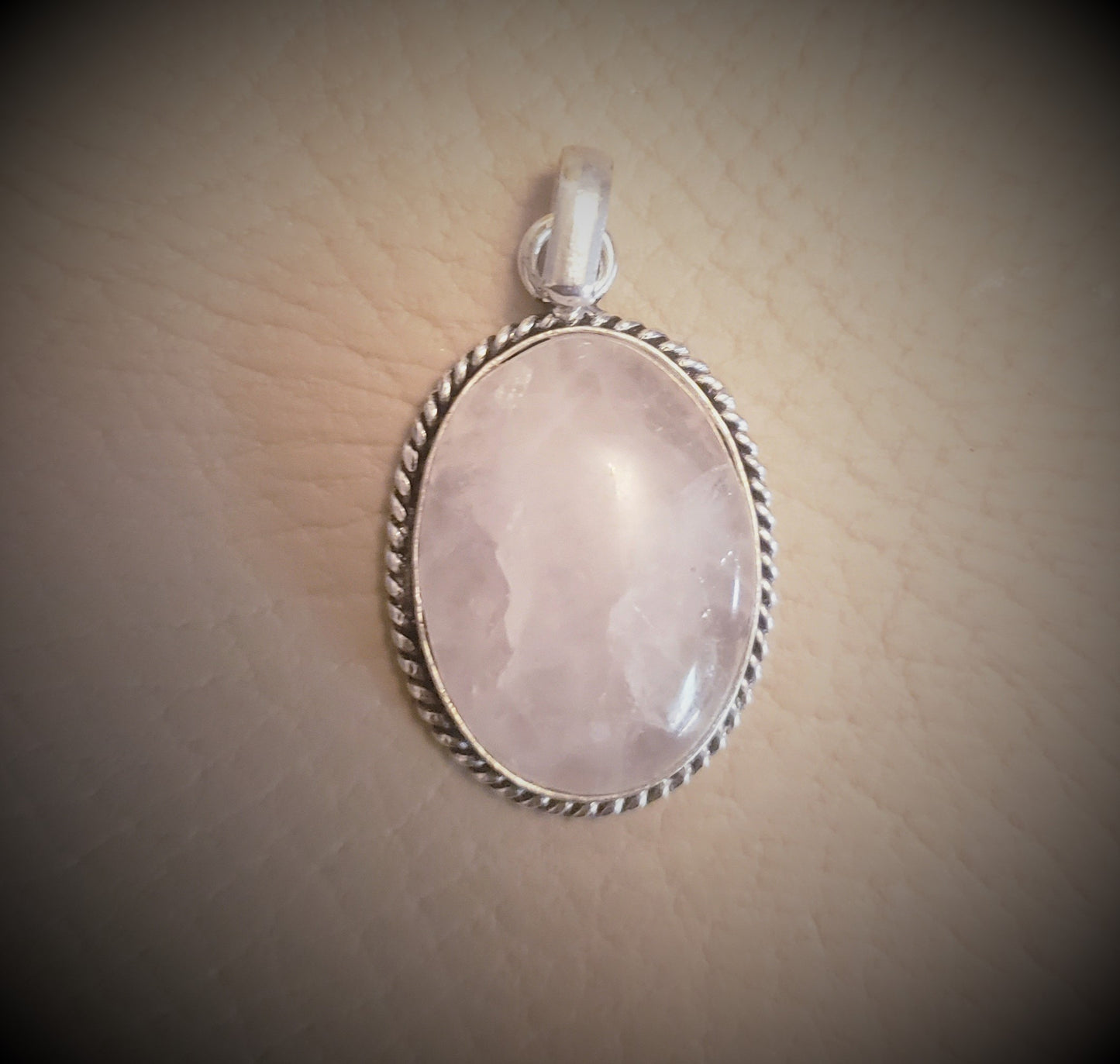 Rose Quartz Pendants-Handcrafted