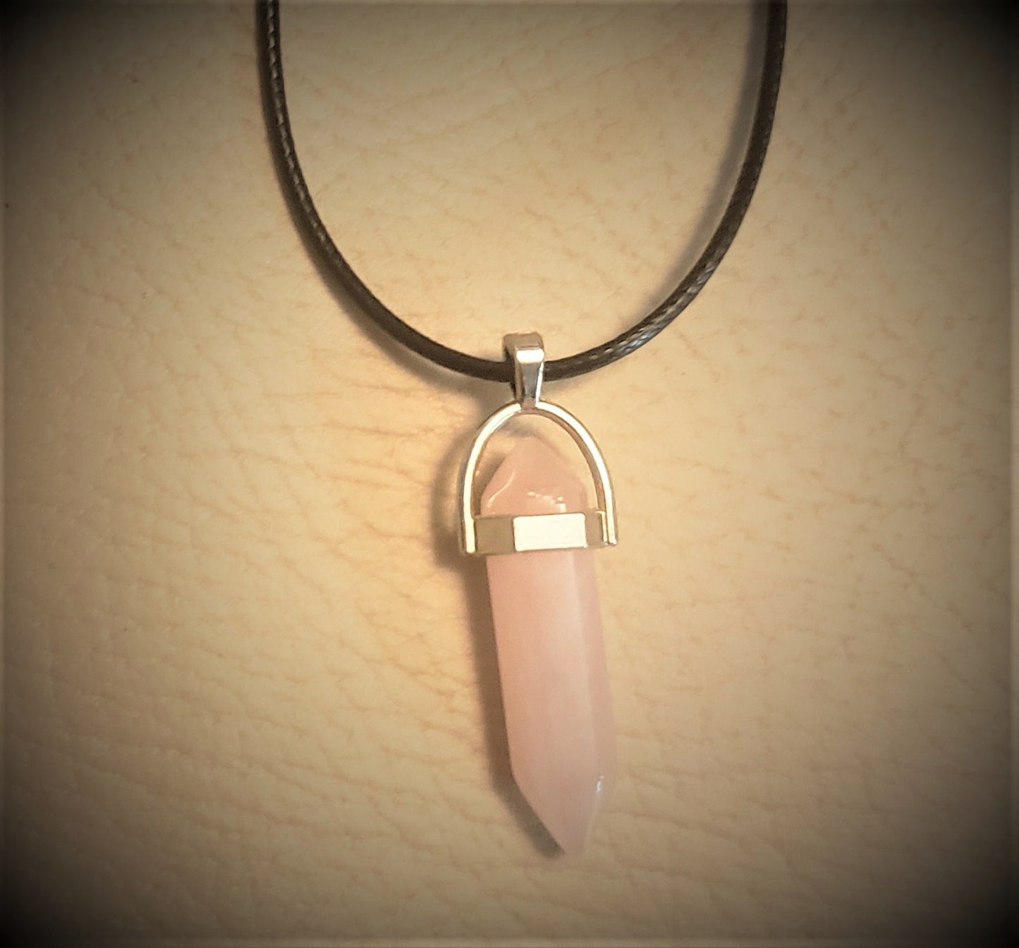 Rose Quartz Pendants-Handcrafted