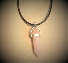 Rose Quartz Pendants-Handcrafted