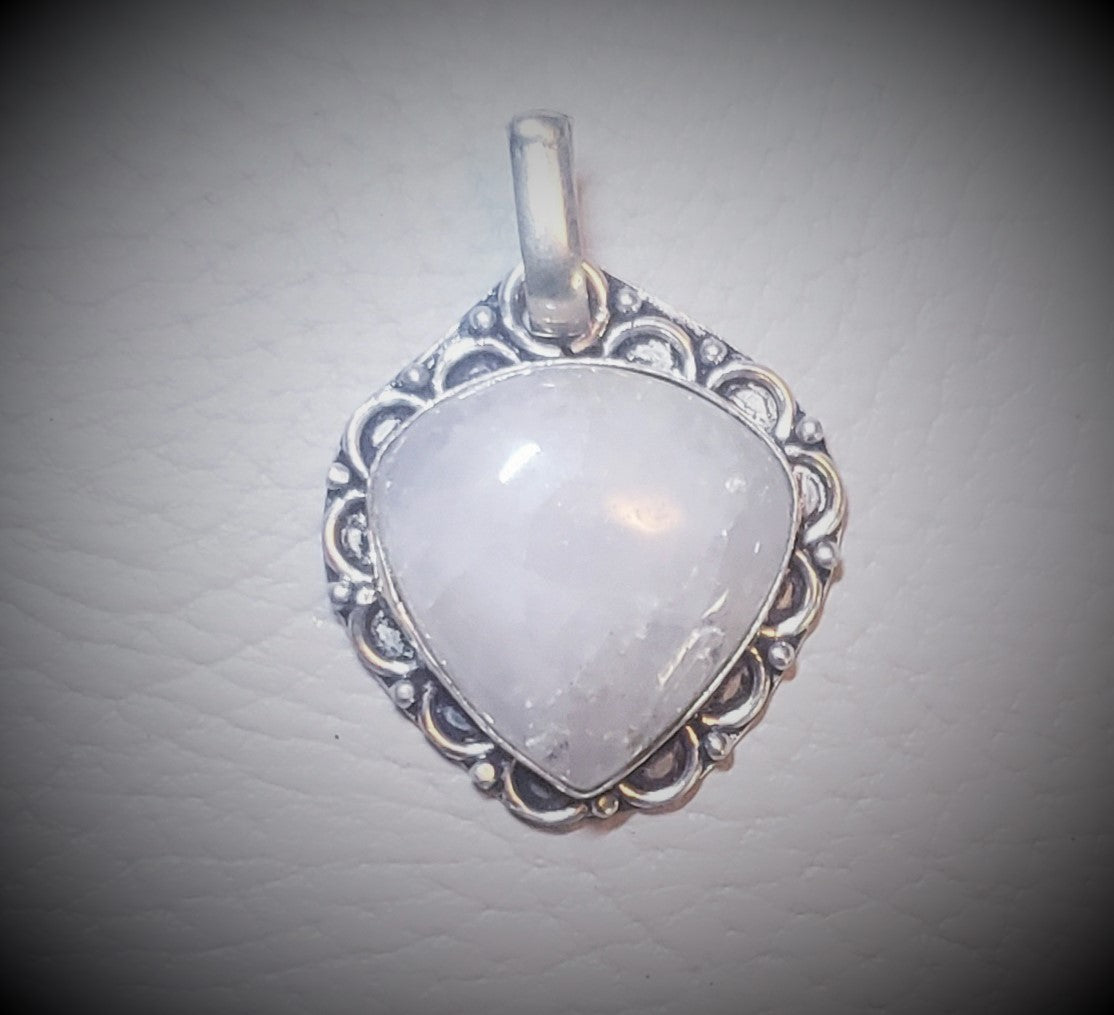 Rose Quartz Pendants-Handcrafted